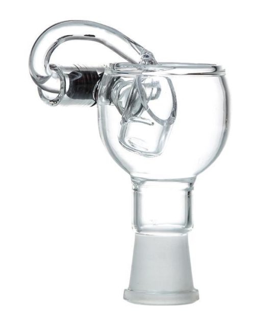 18mm Clear Quartz Honey Bucket with Female Joint and Carb Cap