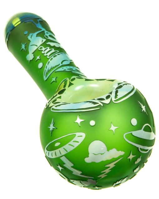 Alien Sandblasted Spoon Pipe