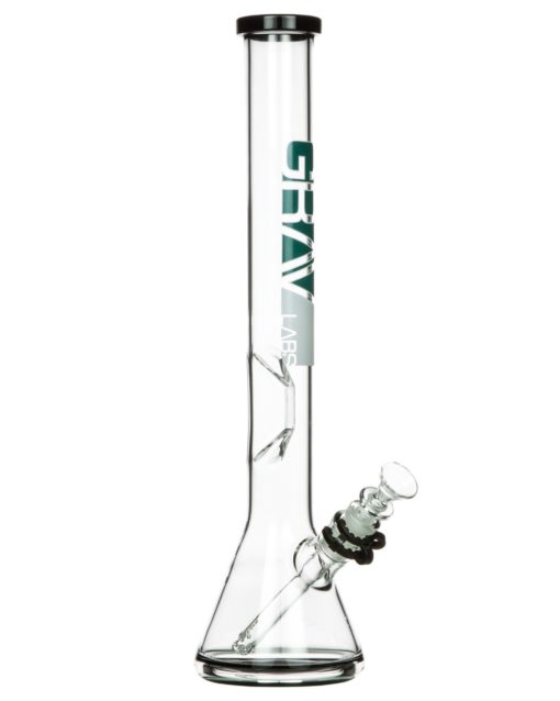 Black 16" Beaker Bong with Removable Downstem