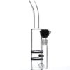 Black Bent Neck Double Honeycomb Perc Water Pipe