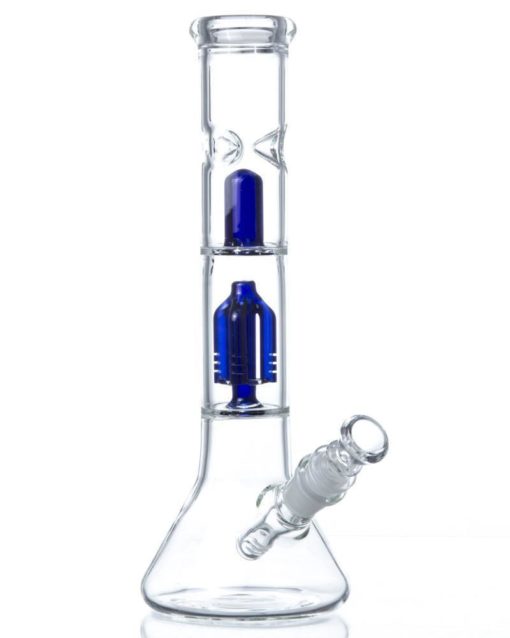 Blue 5 Arm Tree Perc Beaker Bong