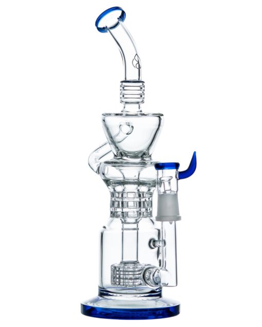 Blue Barrel Perc to Triple Ratchet Perc Klein Incycler