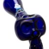 Blue Bonehead Glass Pipe