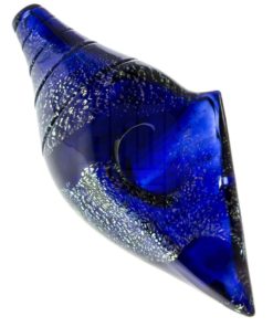Blue Dichro Conch Shell Hand Pipe