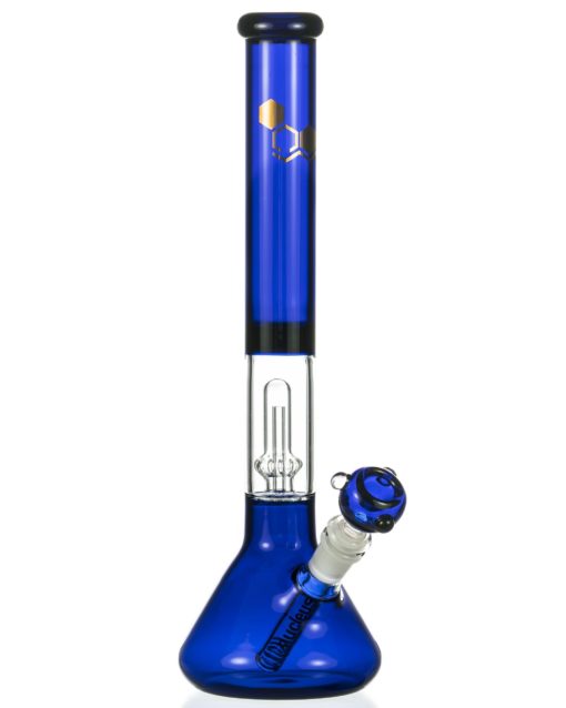 Blue "Essentials" 14" Full Color Beaker Bong with UFO Perc