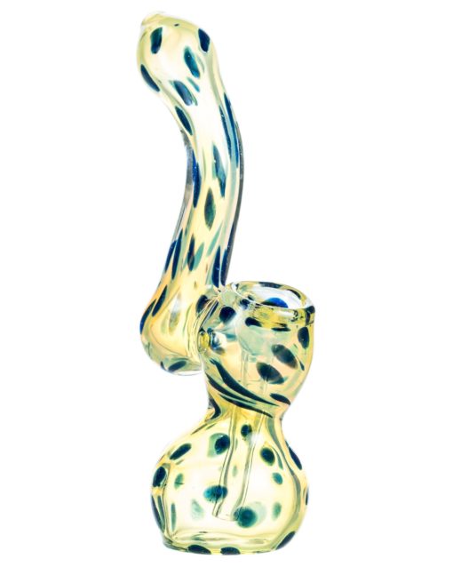 Blue Fumed Sherlock Bubbler with Spots