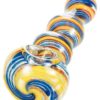 Blue Multi-Color Spiral Hand Pipe