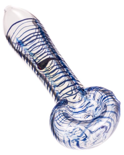 Blue Raked Hand Pipe