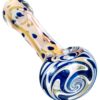 Blue Spotted Wig Wag Hand Pipe