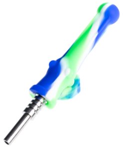 Blue Tie Dye Silicone Nectar Collector