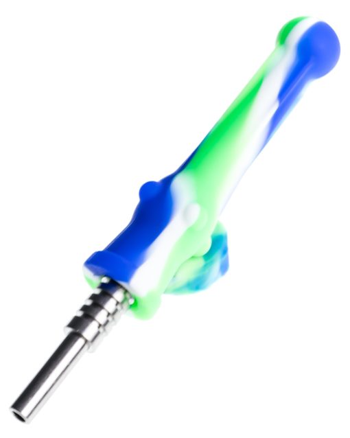 Blue Tie Dye Silicone Nectar Collector