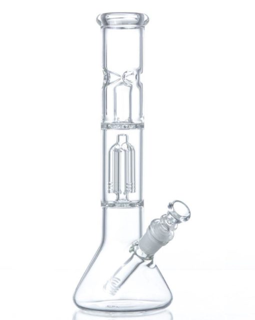 Clear 7 Arm Tree Perc Beaker Bong