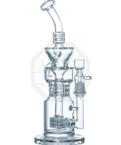 Clear Barrel Perc to Triple Ratchet Perc Klein Incycler