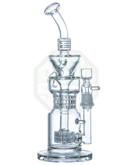 Clear Barrel Perc to Triple Ratchet Perc Klein Incycler