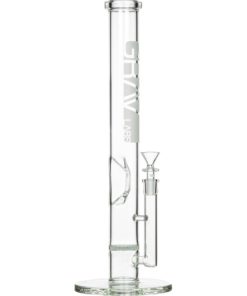 Clear Honeycomb Perc Straight Tube Bong