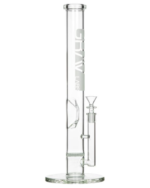 Clear Honeycomb Perc Straight Tube Bong