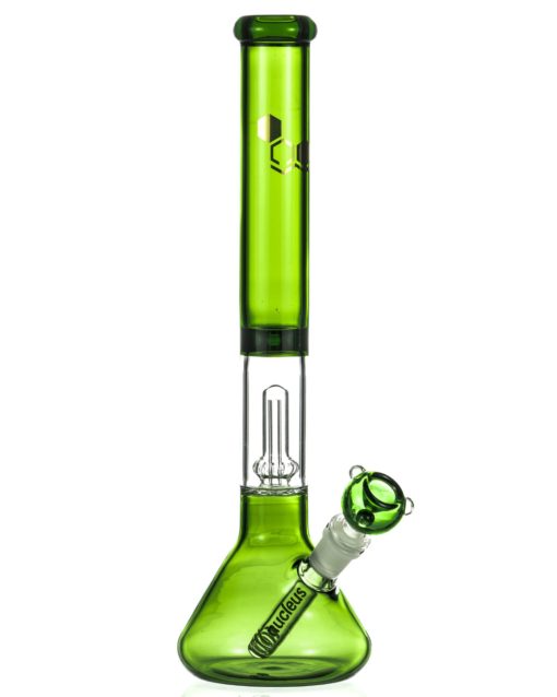 Green "Essentials" 14" Full Color Beaker Bong with UFO Perc