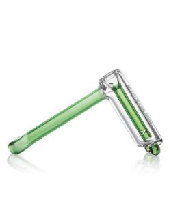 Green Hammer Style Bubbler with Colored Accents