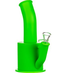 Green Silicone Oil Can Bong