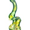 Green Spotted Glass Sherlock Bubbler
