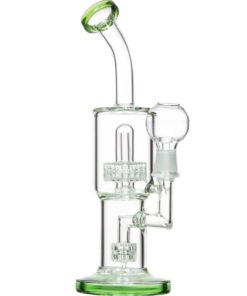 Green Stereo Matrix to UFO Perc Dab Rig with Color Accents