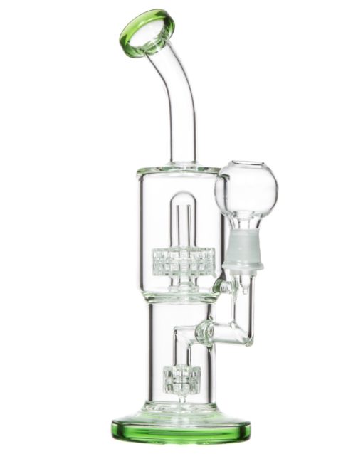 Green Stereo Matrix to UFO Perc Dab Rig with Color Accents