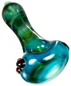 Large Cloudy Green Spoon Pipe