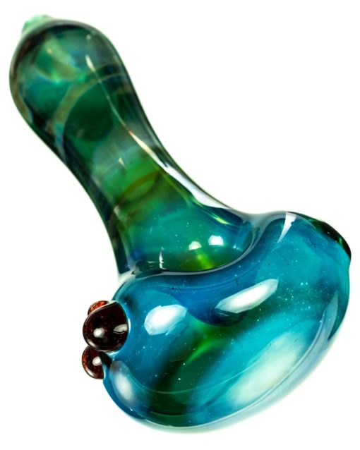 Large Cloudy Green Spoon Pipe