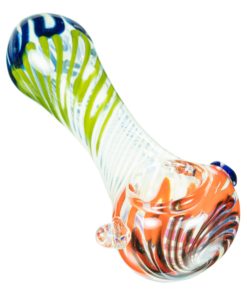 Orange Multi-Color Swirled Hand Pipe