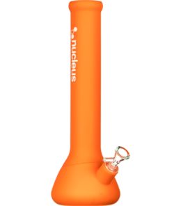 Orange Silicone Beaker Bong