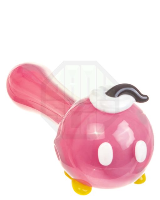 Pink Bomberman Glass Pipe