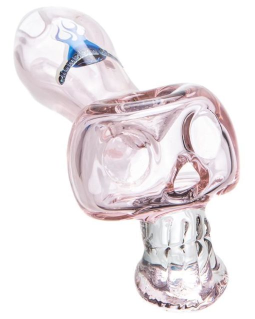 Pink Bonehead Glass Pipe