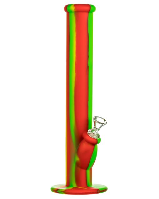 Rasta 14" Silicone Straight Tube Bong