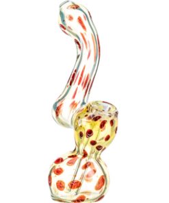 Red Fumed Sherlock Bubbler with Spots