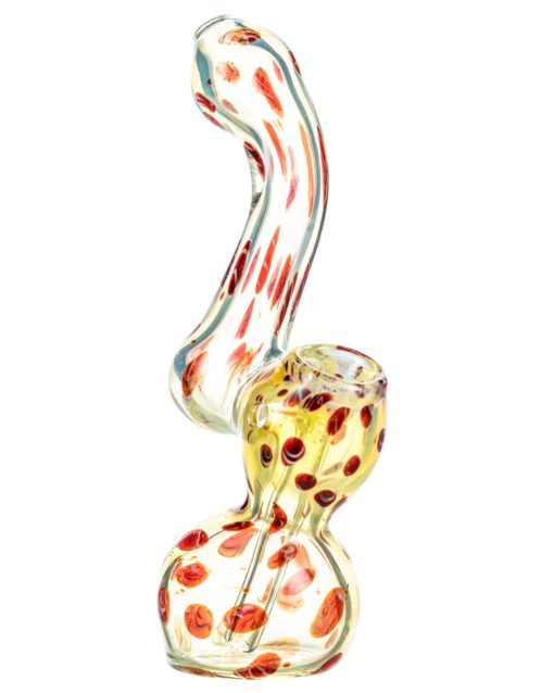 Red Fumed Sherlock Bubbler with Spots