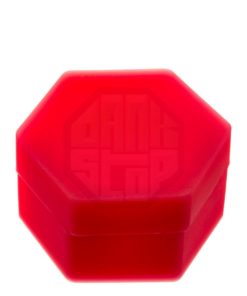 Red Hexagon Silicone Jar