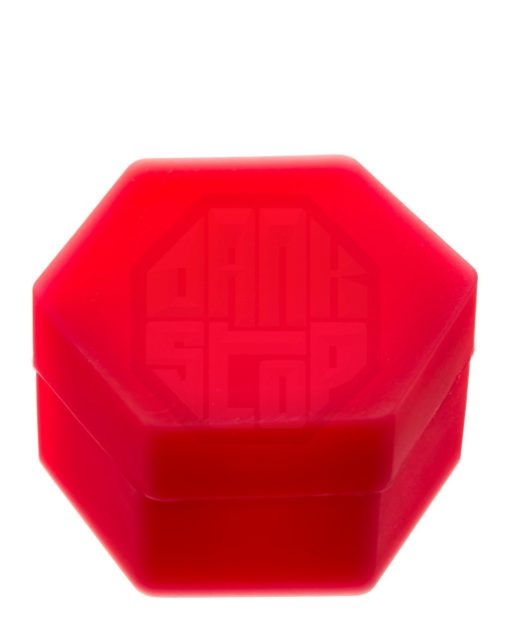 Red Hexagon Silicone Jar