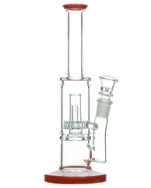 Red Showerhead Perc Mini Bong