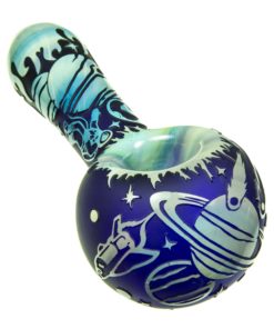 Space Sandblasted Spoon Pipe